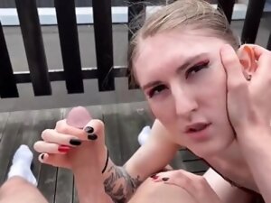 Rooftop is the best place for wild sex